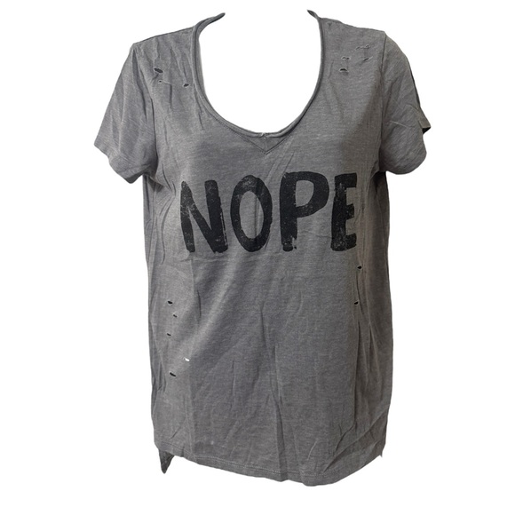 Grayson Threads Gray 'NOPE' Short Sleeve Tee - Picture 1 of 5